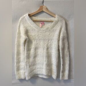 Dolled Up Cream Textured Sweater